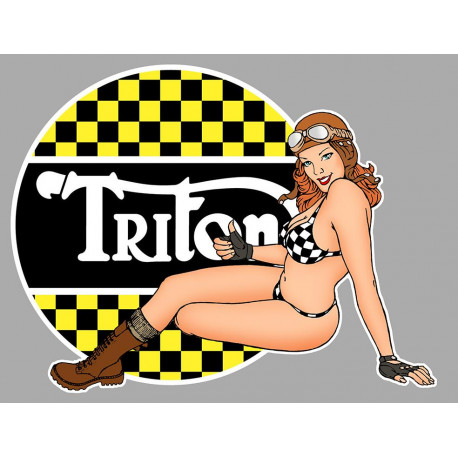 TRITON Pin Up left Sticker