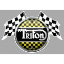 TRITON Flags laminated decal