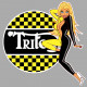 TRITON Pin Up  left Sticker