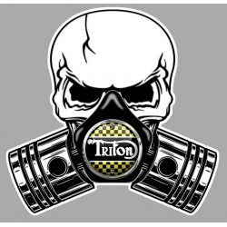 TRITON Pistons skull Sticker