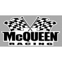 MC QUEEN Racing Sticker vinyle laminé