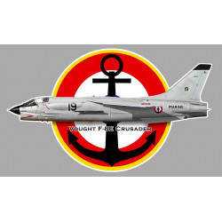 VOUGH F-8E Crusader Sticker