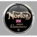 NORTON  850 Commando Sticker Trompe-l'oeil vinyle laminé