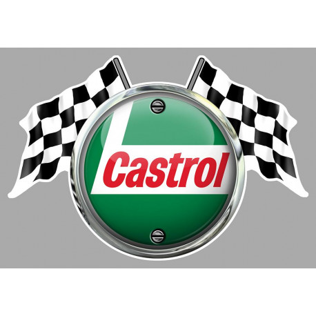 CASTROL Flags sticker Trompe-l'oeil