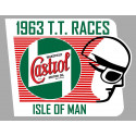 CASTROL 1963 TT RACES Right  Laminated decal