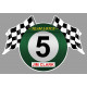 Jim CLARK Team LOTUS Flags sticker