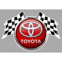 TOYOTA  Flags laminated decal