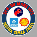 MATRA  SIMCA Laminated decal