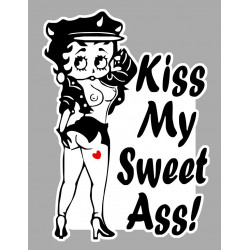 BETTY PAGE Pin up Sticker