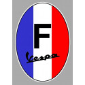 France VESPA laminated decal  75mm x 50mm