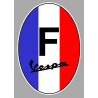 France VESPA laminated decal  75mm x 50mm