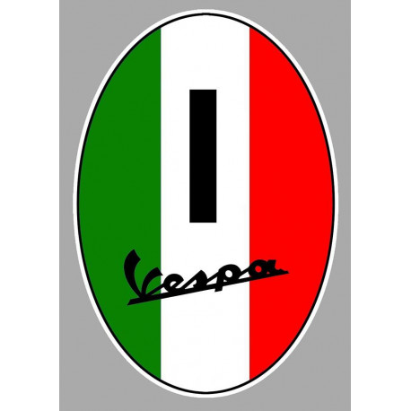 Italie   VESPA  Sticker  75mm x 50mm