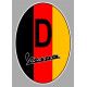 GERMANY  VESPA Sticker  75mm x 50mm