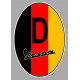 GERMANY   VESPA  Sticker  75mm x 50mm