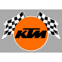 KTM  flags laminated decal