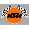 KTM  flags laminated decal