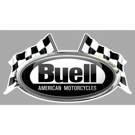 BUELL  flags Sticker