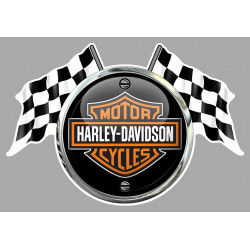 Harley Davidson  FLAGS Sticker