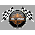 Harley Davidson  FLAGS Sticker