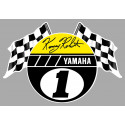 Kenny ROBERTS  Flags sticker vinyle laminé