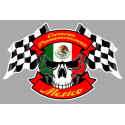 CARRERA PANAMERICA Skull / Flags laminated decal