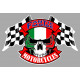 FANTICMOTOR Skull /  Flags Sticker