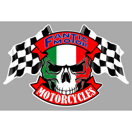 FANTICMOTOR Skull /  Flags Sticker