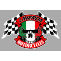 LAVERDA Skull / Flags Sticker