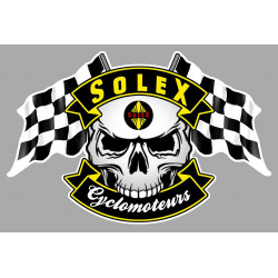 SOLEX  Skull / Flags Sticker