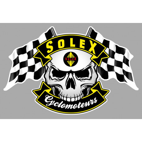 SOLEX  Skull / Flags Sticker