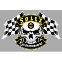 SOLEX  Skull / Flags Sticker