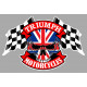 TRIUMPH  Skull / Flags Sticker