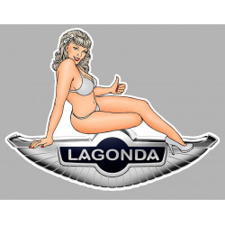 LAGONDA pin up right Sticker