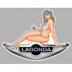LAGONDA left pin up Sticker