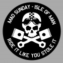 TT ISLE OF MAN  MAD SUNDAY Sticker