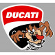 DUCATI TAZ Sticker droit vinyle laminé