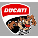 DUCATI TAZ Sticker droit vinyle laminé