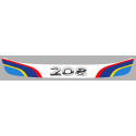 PEUGEOT 208 Sticker Visière Casque