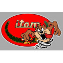 ITOM TAZ Sticker droit vinyle laminé