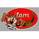 ITOM TAZ Sticker gauche