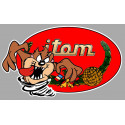 ITOM TAZ Sticker gauche vinyle laminé