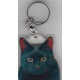 BLACK CAT Yellow eyes Key Fobs