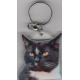 BLACK / WHITE CAT  eyes Key Fobs