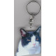 BLACK / WHITE CAT  eyes Key Fobs