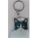 BLACK / WHITE CAT  eyes Key Fobs