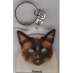 SIAMOIS CHAT porte clés