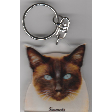 SIAMOIS CHAT porte clés