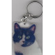 BLACK / WHITE CAT  eyes Key Fobs