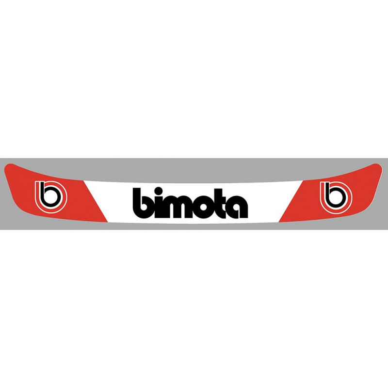 BIMOTA Sticker Visière Casque vinyle laminé - cafe-racer-bretagne.clicboutic .com