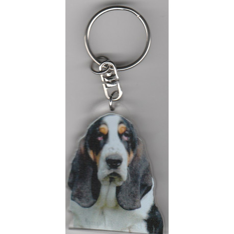 BASSET HOUND CHIEN porte clés